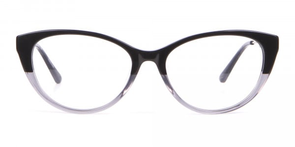 Calvin Klein CK19706 Women Two Tone Cat-Eye Glasses Black-1