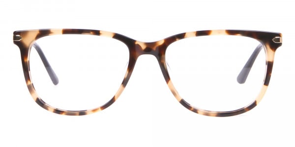 Calvin Klein CK19704 Wayfarer Glasses In Khaki Tortoise-1