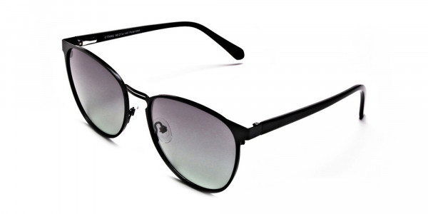  Black Green Tint Sunglasses -3