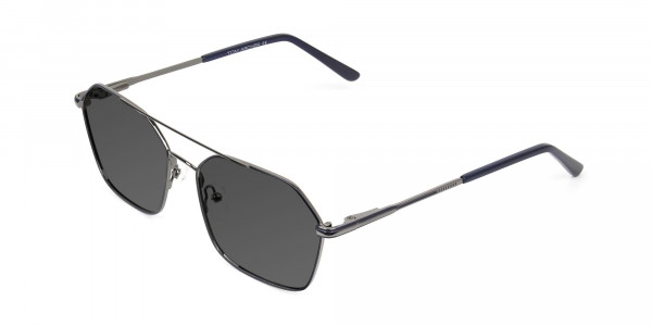 dark-royal-blue-geometric -gunmetal-aviator-grey-tinted-sunglasses-3