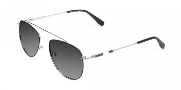 silver-green-thin-frame-aviator-Grey-tinted-sunglasses-3