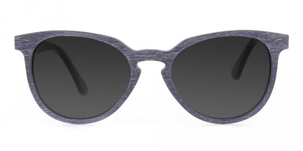 Dusty Green Wooden Sunglasses with Dark Grey Tint- 1