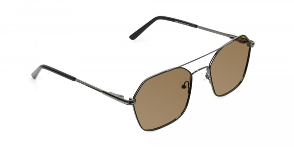 black-gunmetal-geometric-aviator-brown-tinted-sunglasses-frames-2