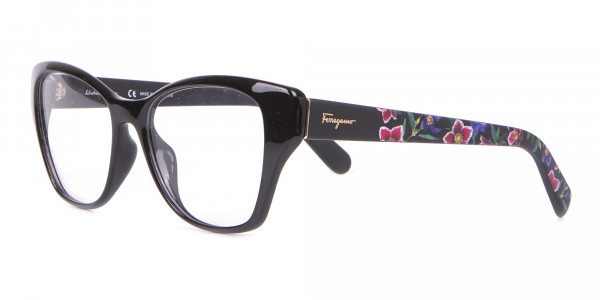 Salvatore Ferragamo SF2827 Cateye Wayfarer Glasses Black-3