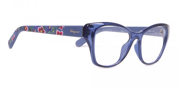 Salvatore Ferragamo SF2827 Cateye Wayfarer Glasses Blue-2