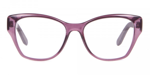 Salvatore Ferragamo SF2827 Cateye Wayfarer Glasses Purple-1