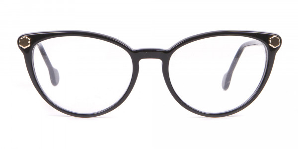 Salvatore Ferragamo SF2837 Women's Cateye Glasses Black-1