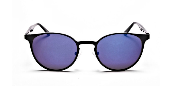 Sleek Black & Blue Sunglasses 