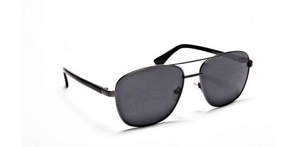 Gunmetal Framed Classic Sunglasses -2
