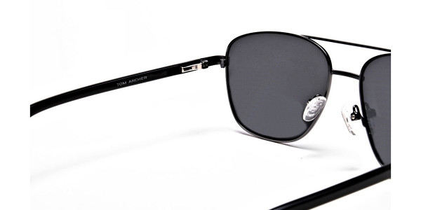Gunmetal Framed Classic Sunglasses -5