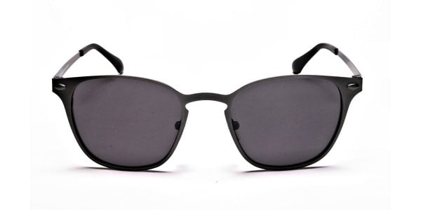 trendy gunmetal sunglasses