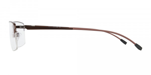 Brown Semi-Rim Glasses with Spring Hinges-4