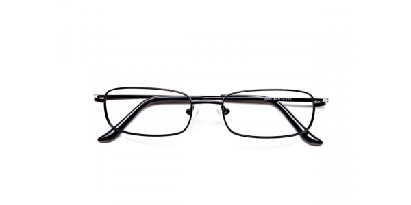 Rectangular Eyeglasses in Black, Eyeglasses - 6
