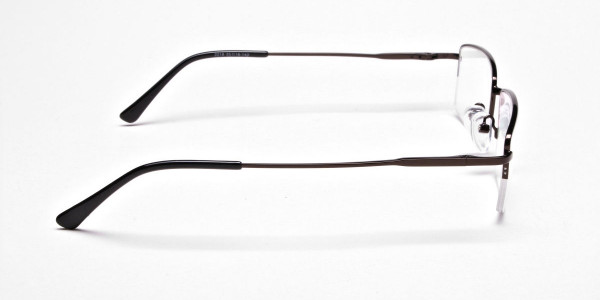 Rectangular Glasses in Brown, Eyeglasses - 4