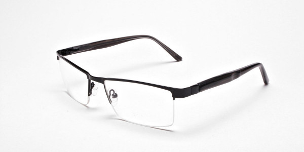 Black Rectangular Glasses, Eyeglasses -3