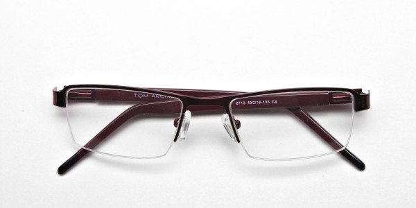 Red Rectangular Glasses, Eyeglasses -6