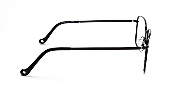 Black Rectangular Glasses, Eyeglasses -4