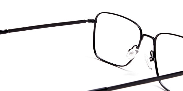 Black Rectangular Glasses, Eyeglasses -5