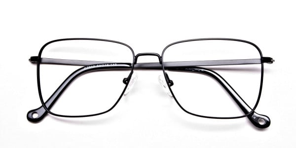 Black Rectangular Glasses, Eyeglasses -6