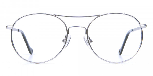 Silver Round Glasses, Eyeglasses -1 
