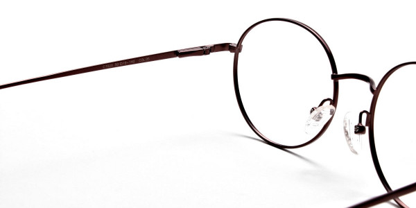 Round Glasses in Brown, Eyeglasses -5