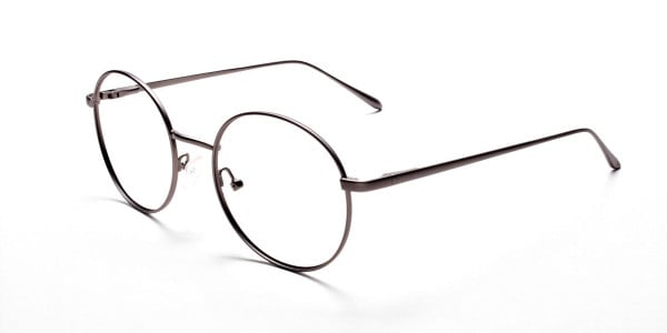 Round Glasses in Gunmetal, Eyeglasses -3