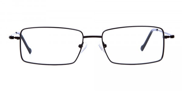Titanium Glasses in Black, Eyeglasses - 1