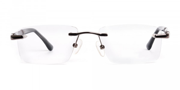 gunmetal-rectangular-rimless-glasses-frames-1