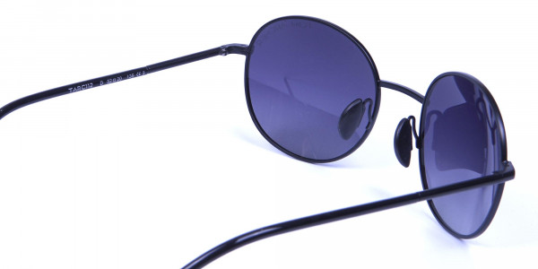 Black & Grey Sunglasses Round Frame -4