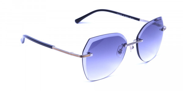 Brown Rimless Sunglasses in Wayfarer and Aviator