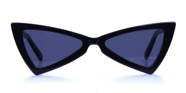 Black Triangle Cat-Eye Sunglasses
