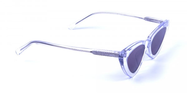 Clear Frame Cat Eye Sunglasses - 1
