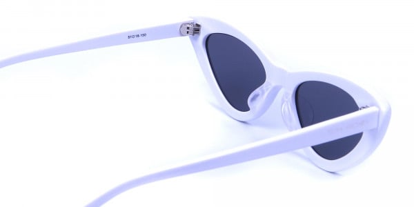 white round cat-eye sunglasses - 4