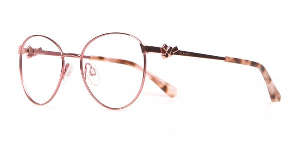 Ted Baker TB2243 Rosegold Round Metal Glasses Women -3