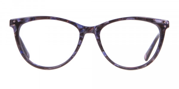 TED BAKER TB9146 Gigi Cat Eye Glasses Purple Marble-1