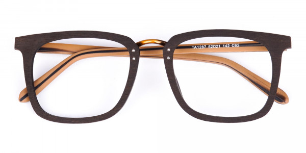 Brown-Square-Wooden-Glasses-Frame-6