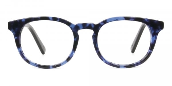 blue round glasses