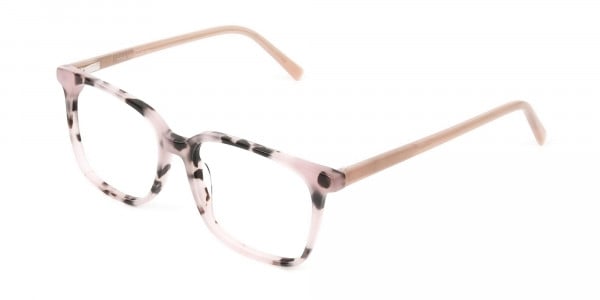 Wayfarer & Square Nude Tortoise Glasses - 3