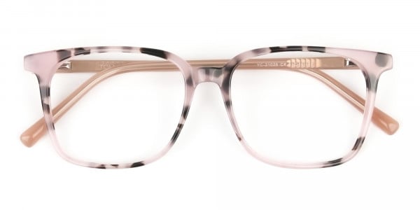 Wayfarer & Square Nude Tortoise Glasses - 6