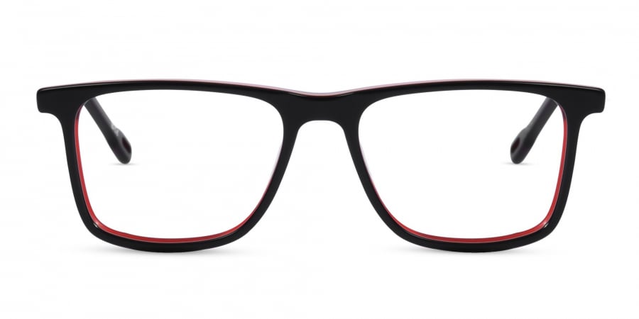 Black Rectangular Full Rim Eyeglasses
