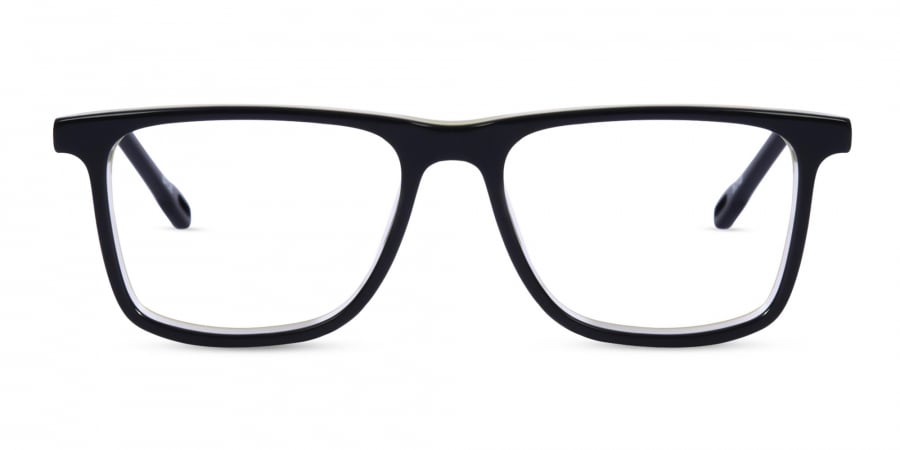 Black Rectangular Lightweight Glasses