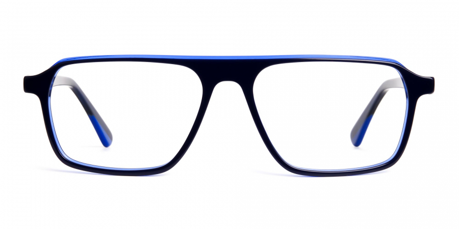 Fashion Rectangular Frame Metal Temple UV400,201579 GQUEEN Retro Fake Glasses Non Prescription Glasses 