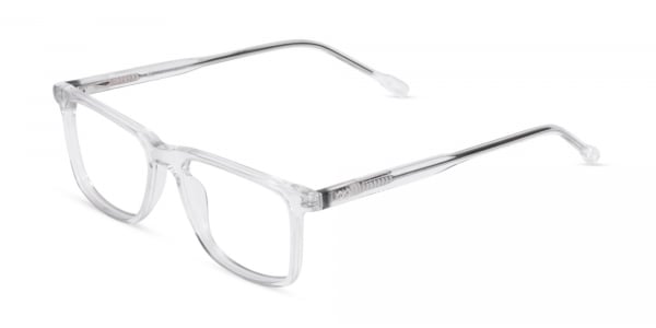 Crystal Clear Rectangular Eyeglasses Frames-1