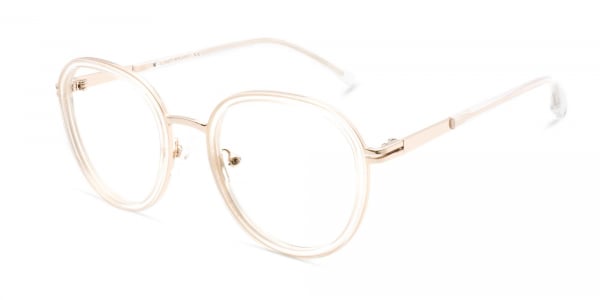 Clear And Gold Glasses