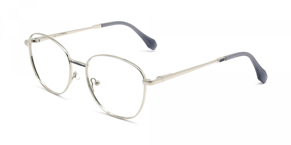round silver eyeglass frames