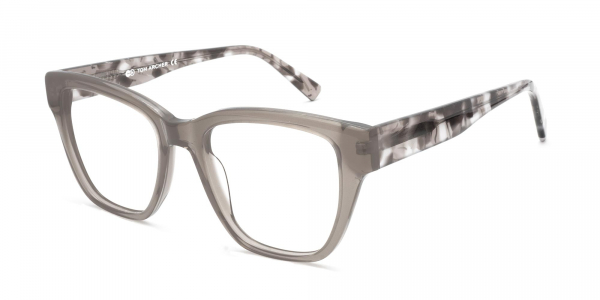 Crystal Grey Designer Square Glasses