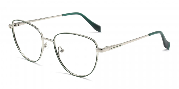 silver frame glasses