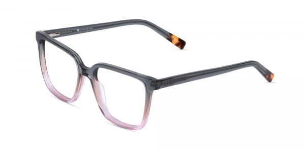 Pink And Black Eyeglass Frames
