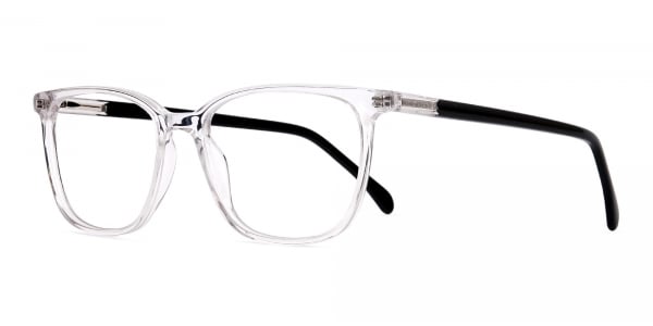 Crystal Clear Wayfarer and Rectangular Glasses Frames