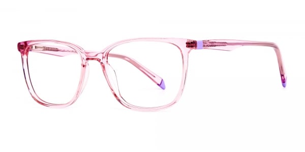 Crystal pink Wayfarer and Rectangular Glasses Frames 